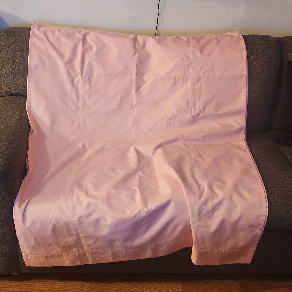 4 panels of pink curtains 52 x 42